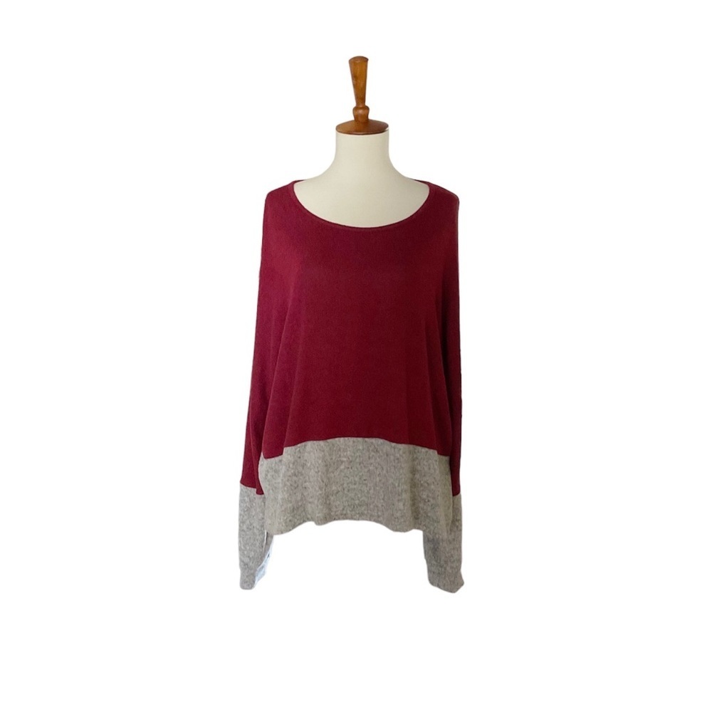 Pink Lily Colorblock Long Sleeve‎ Top Size Medium